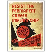 Futurama Resist Permanent Career Implant Chip Giclee Print